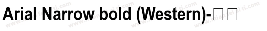 Arial Narrow bold (Western)字体转换